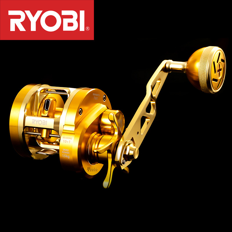 Fishing Boat Steering Wheel - ЯпонияRYOBI Ryobi VARIUS Valius Gold Iron