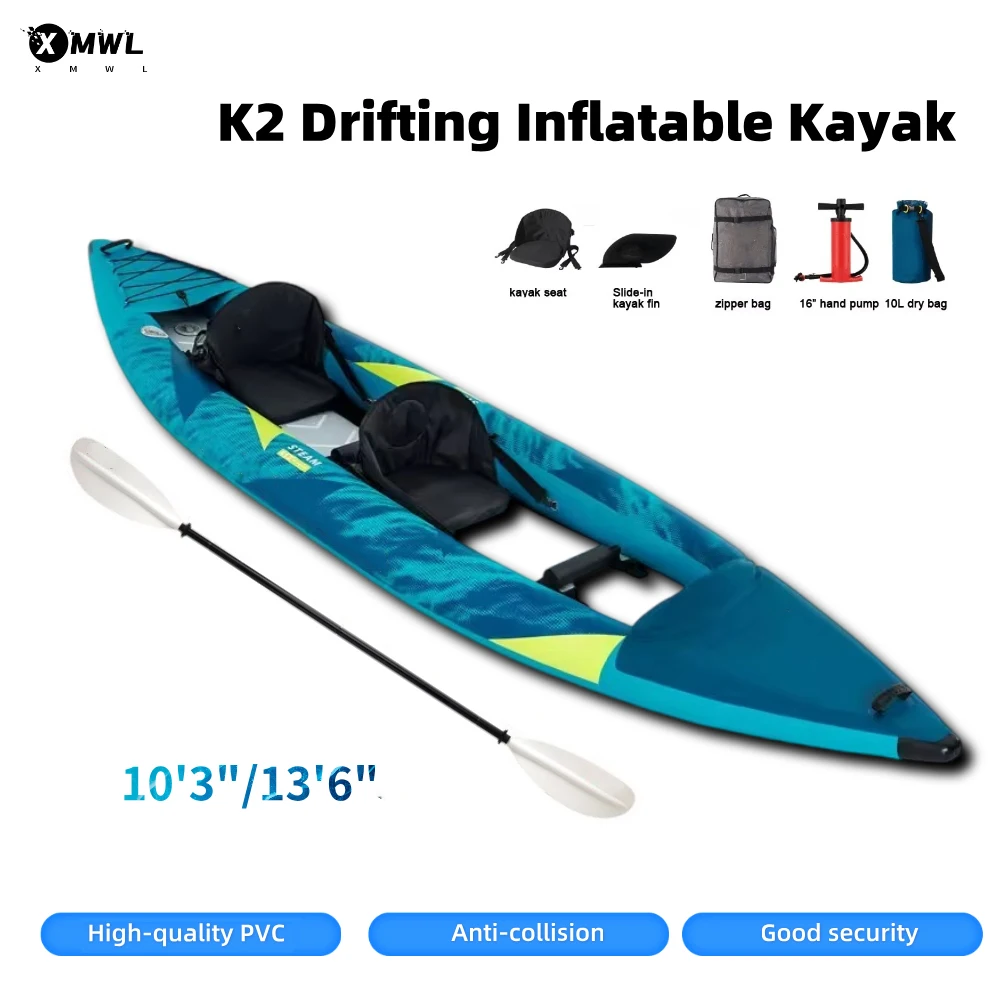 Надувная лодка-каяк для 1-2 че – обзор и цена Fishing Boat Paddle
