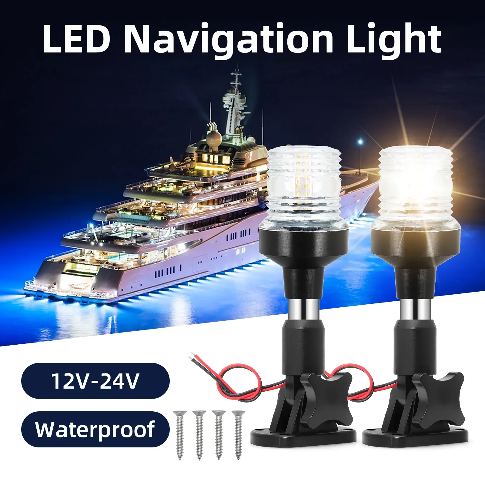 AD 12-24V навигационный фонарь – обзор и цена Fishing Boat Paddle
