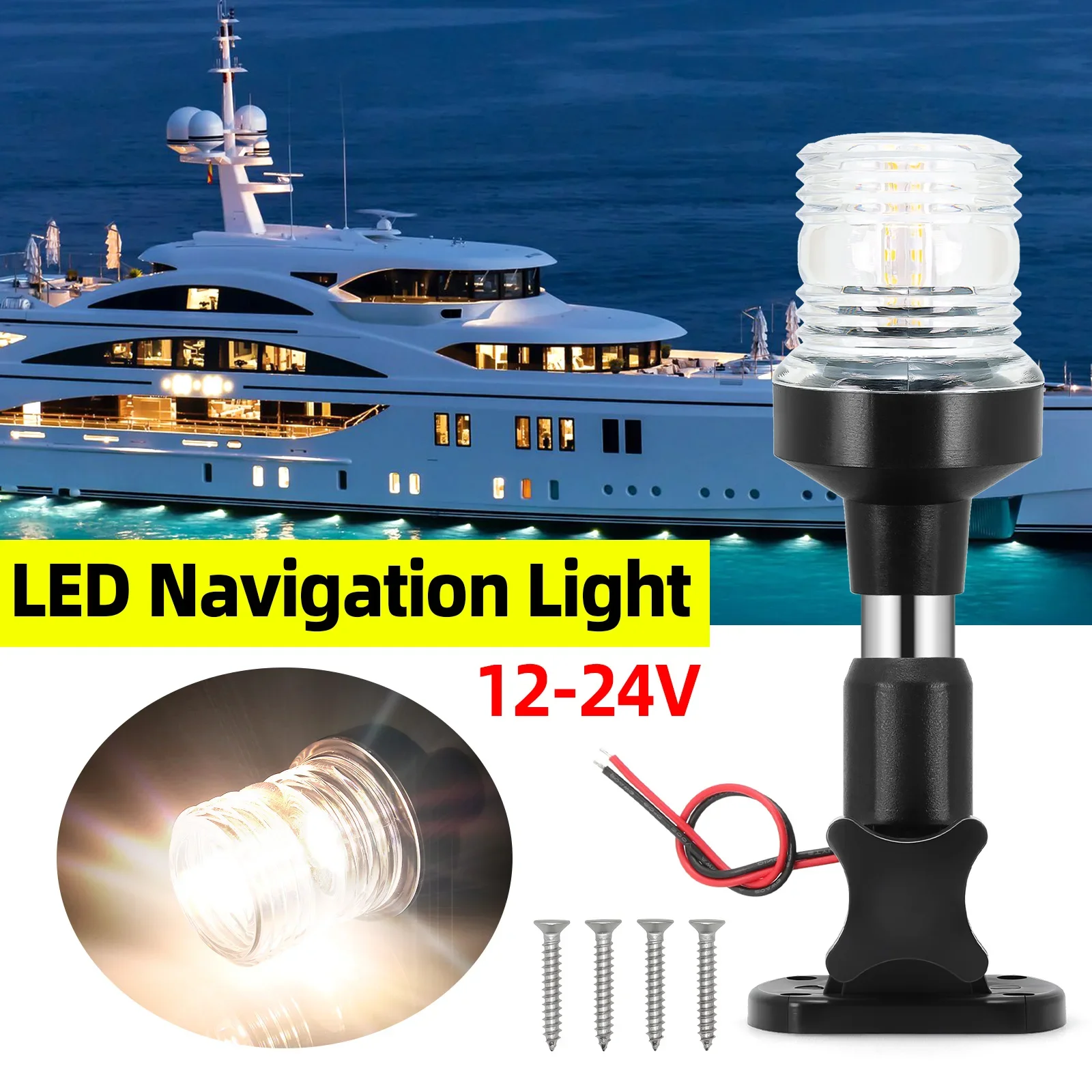 AD 12-24V навигационный фонарь – обзор и цена Fishing Boat Paddle